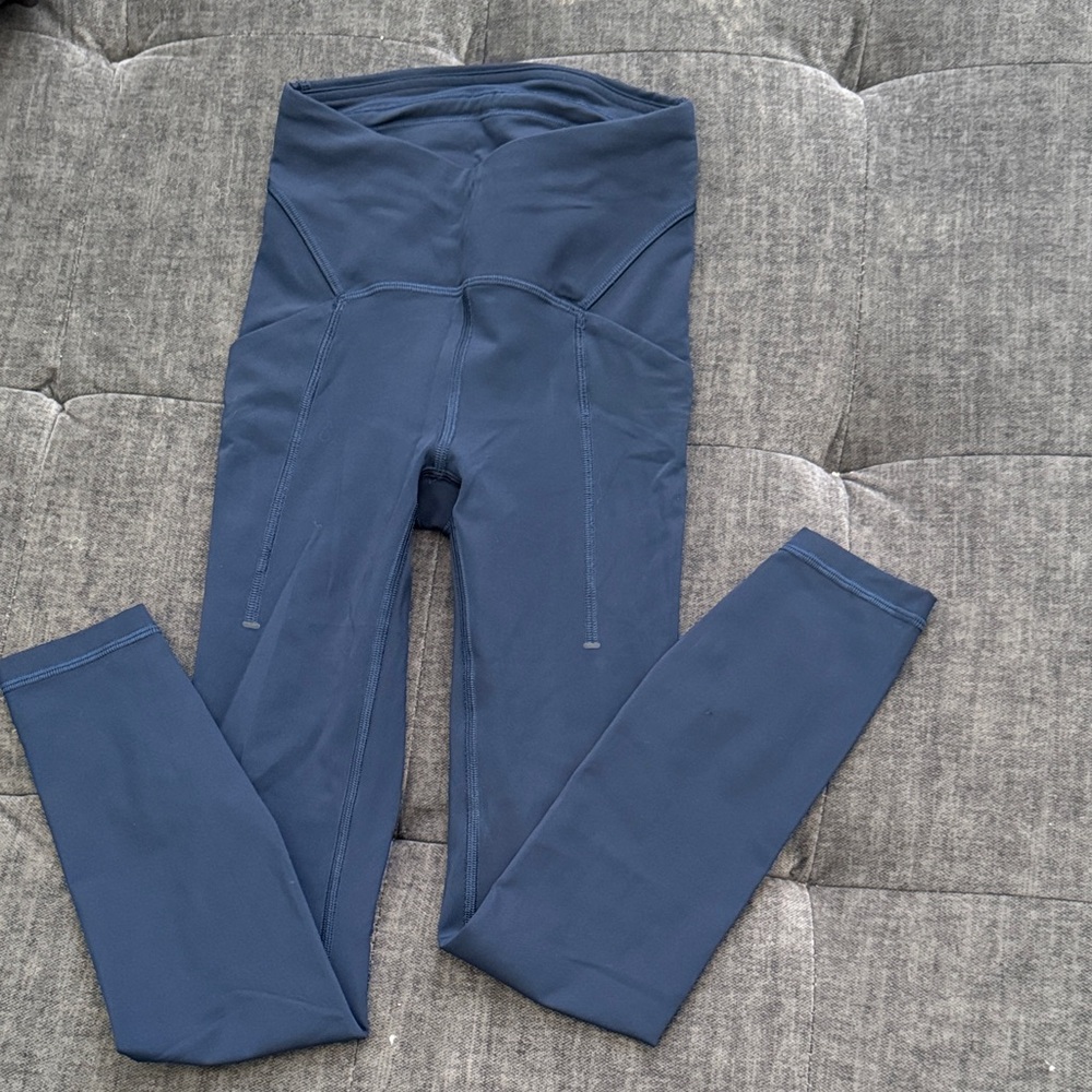 Navy Blue High-Waisted 7/8 Lululemon